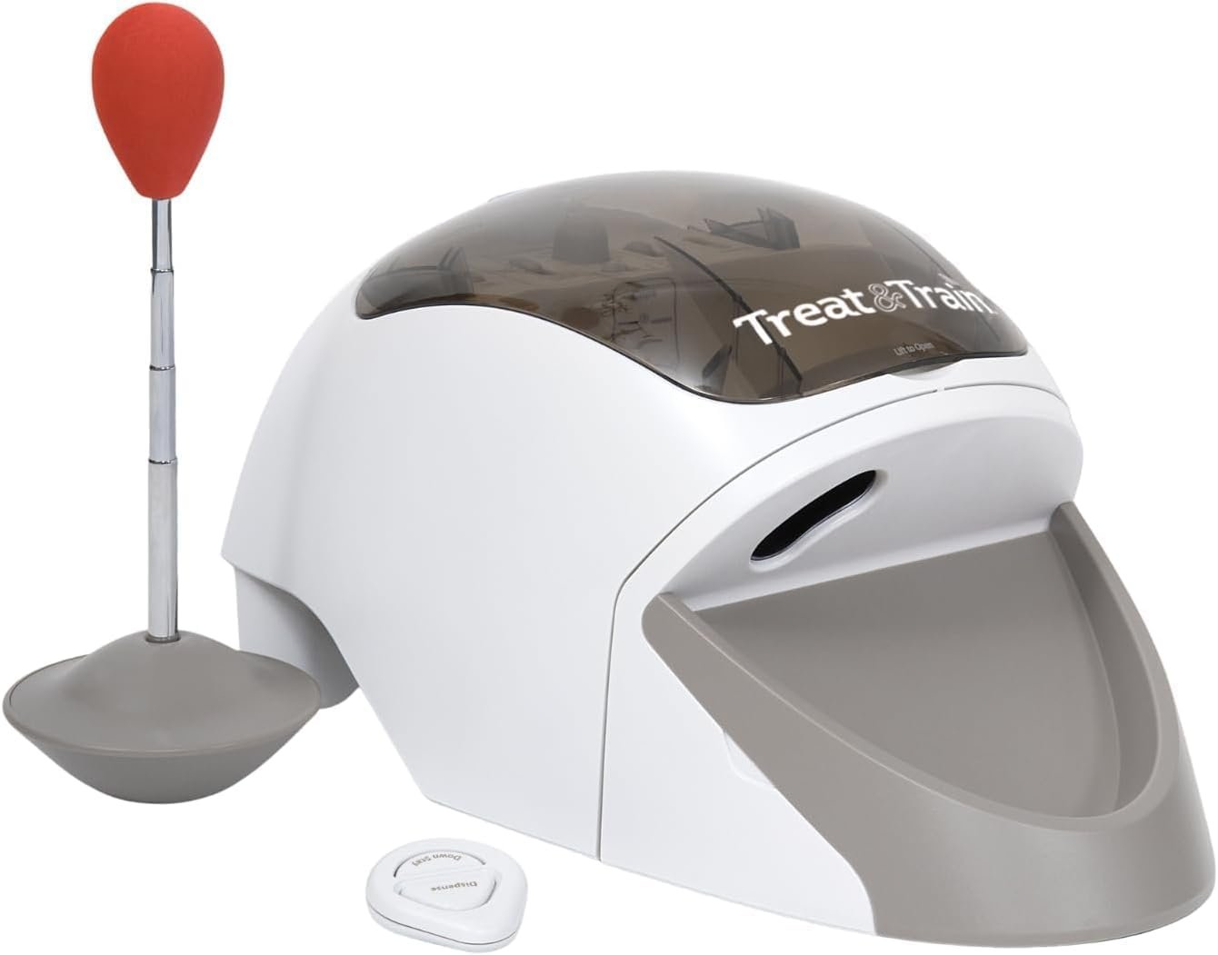 Treat&Train – Remote Treat Dispensing Dog Training System, Positive Reinforcement, Calm Behavior, Distraction Avoidance, Includes Instruction Booklet, Target Wand & Remote, for Dogs 6 Months & Up