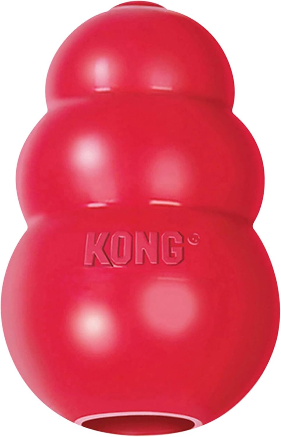 KONG Classic Stuffable Dog Toy – Fetch & Chew Toy for Dogs – Treat-Filling Capabilities & Erratic Bounce for Extended Play Time – Durable Natural Rubber Material – for Large Dogs