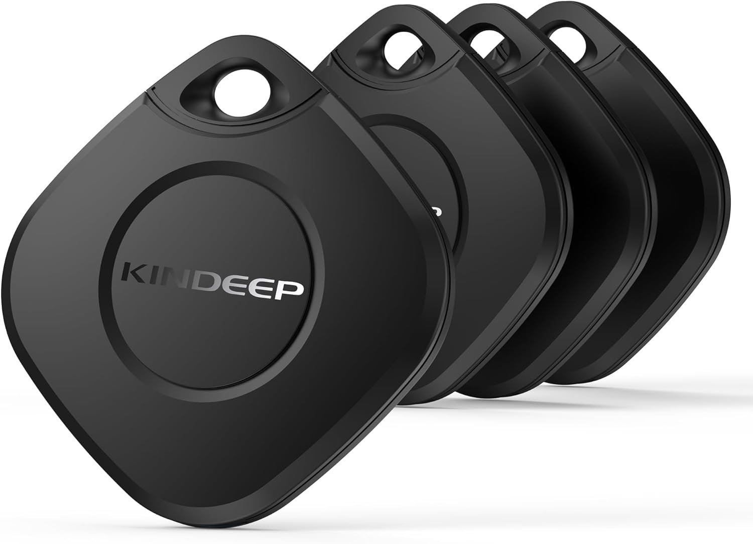 Air Tracker Tag 4 Pack: Bluetooth Item Finder with Apple Find My APP (iOS Only), Item Locator for Keys Finder, Luggage Tracker, Bags Wallets Tracking, IP67 Waterproof Smart Tag