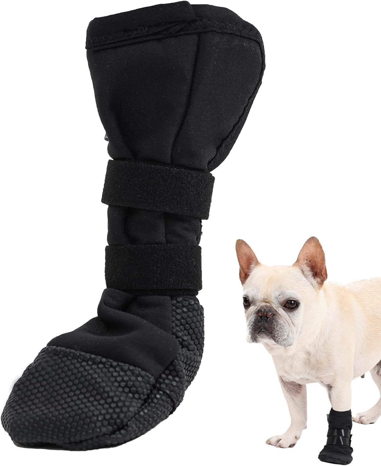 ETIAL Dog Paw Wound Recovery Boot, Breathable Dog Bootie for Injured Paw, Anti-Slip Dog Shoe with Self-Adhesive Strap, Dog Paw Protector for Outdoor Walking & Keep Dogs from Licking Wounds (M)