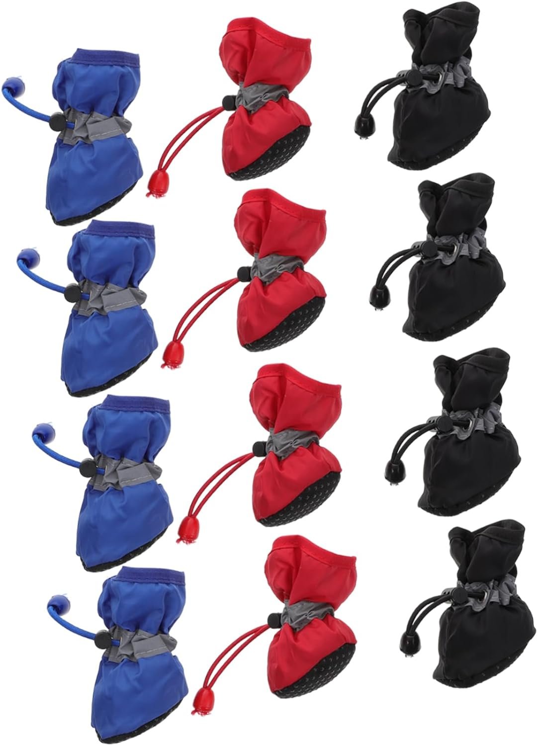 Rainproof Dog Shoes 3 Pack Extra Large Non-Slip Dog Booties Outdoor Pet Footwear Warm Comfortable