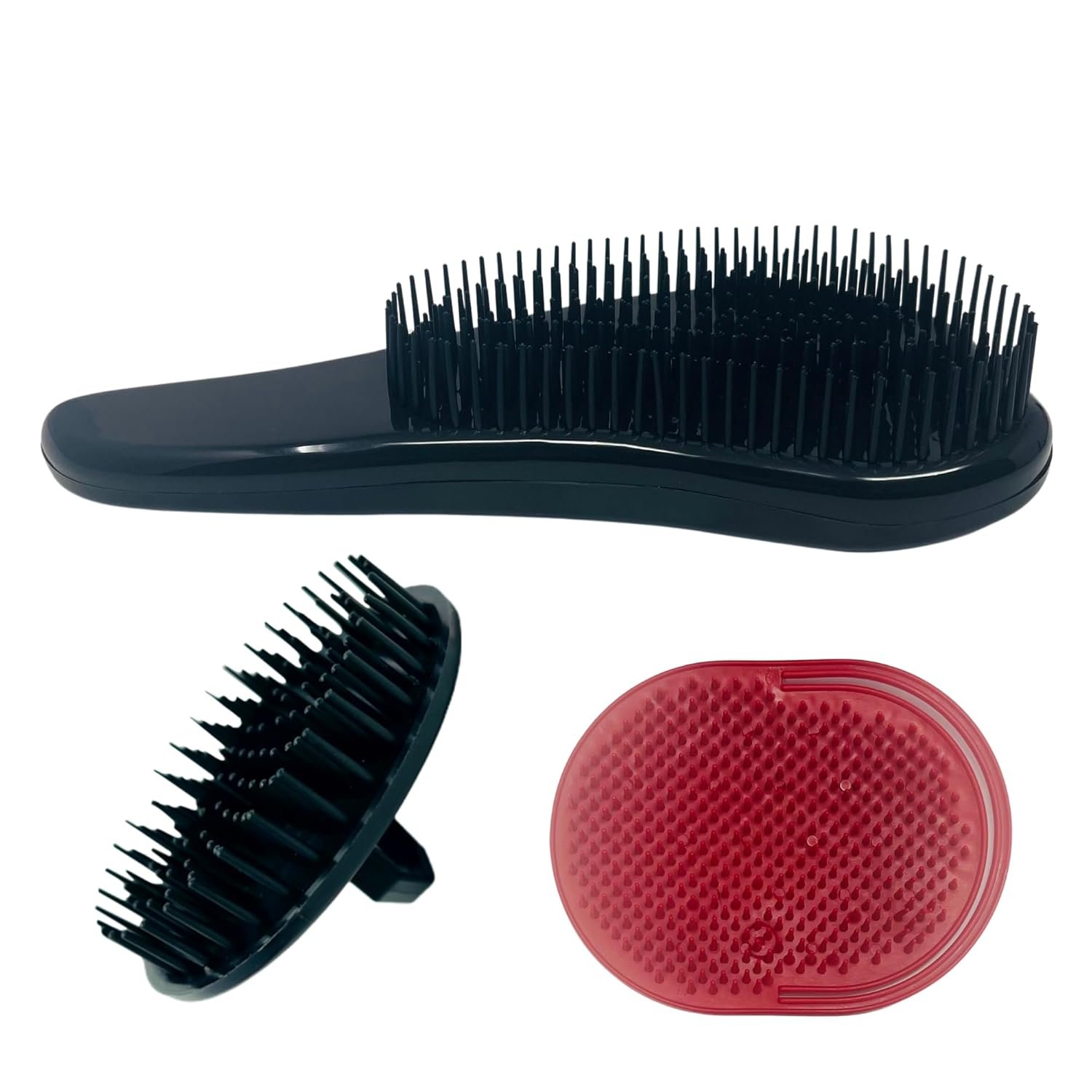 G.B.S Pet Deshedding Tools 3 Pack – Wave Fur Brush, Shampoo Brush, and Massager Brush – Perfect for Dogs or Cats