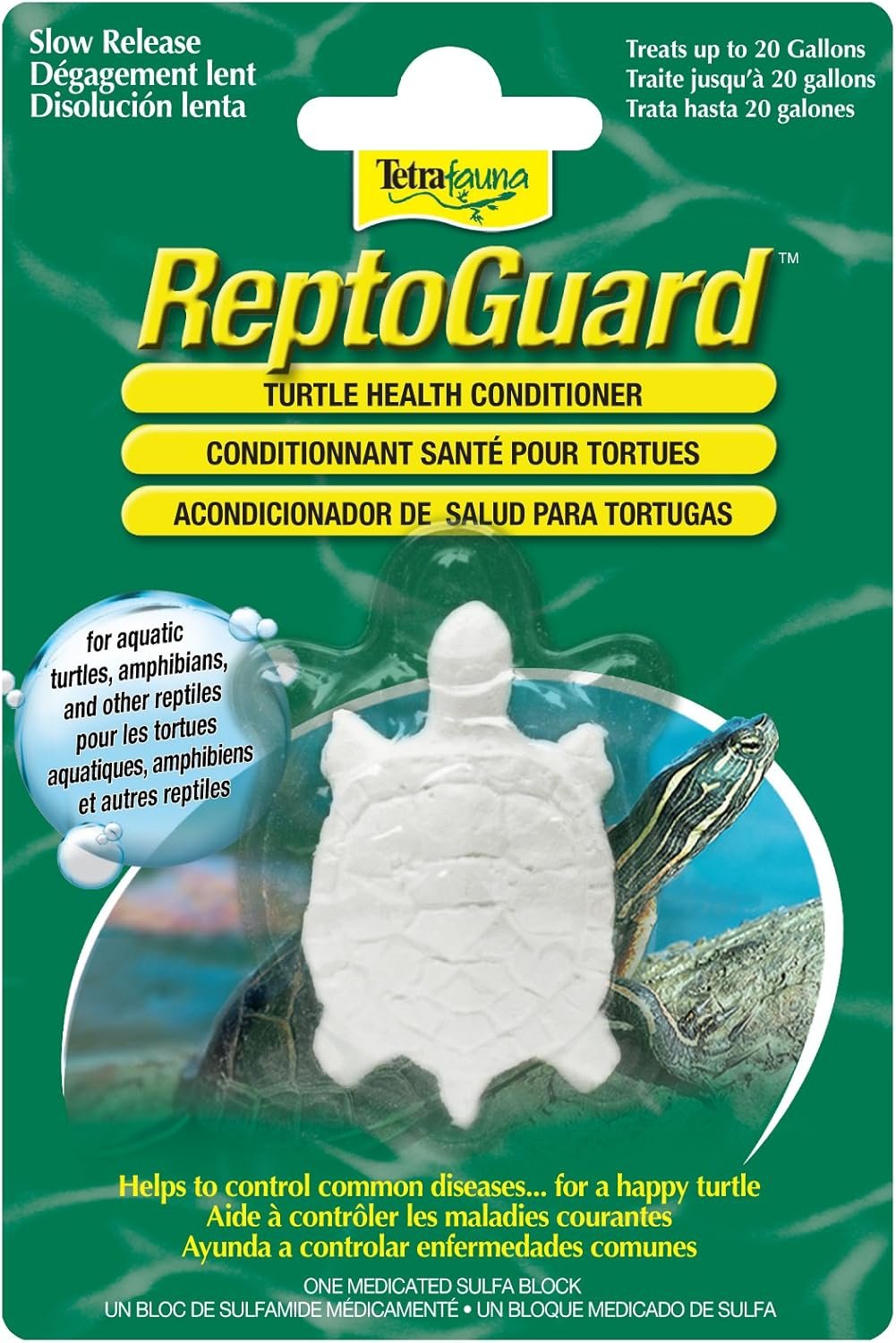 TetraFauna ReptoGuard Turtle Health Water Conditioner 1 Count, Slow-Release