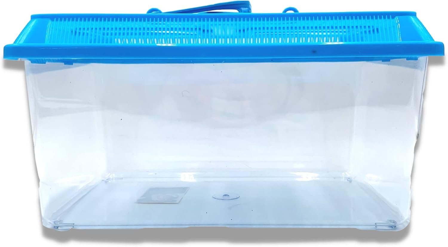 Needzo Hermit Crab Tank with Carrier Handles, Plastic Terrariums for Reptiles, Crabs, Lizards, and More, 12.5 inches