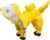 HDKUW Dog Raincoat and Rain Shoes Set, Full-Coverage Reflective Dog Jacket with Backbag, Yellow S