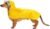 Pet Raincoat Packable Hooded Dog Rain Jacket Reflective Strips Lightweight Adjustable Poncho for Small Medium Large Dogs Yellow L