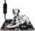 furrybaby Pet Heating Pad, Waterproof Dog Heating Pad Mat for Cat with Durable Anti-Bite Tube Indoor for Puppies Dogs Cats (1 Pack Black, 24 X 16in, Temp Adjustable)