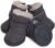 Hdwk&Hped Snow Dog Boots Warm Fleece Dog Winter Booties Anti-Slip Pet Shoes for Small Medium Dog Cat (Grey, #3)