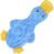 Best Pet Supplies Interactive Squeaky Dog Chew Toy, Ideal Dog Toys for Chewers, Small, Medium & Large Dogs, and Fetch Lovers – Crinkle Duck (Blue), Large