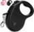 16Ft Retractable Dog Leash,Light Weight Leash for Small to Medium Dogs/Cats Up to 50lbs,Stainless Steel Spring Strong Nylon Tape, Tangle Free, One-Handed Brake.(Black)