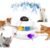 Interactive Cat Toys for Indoor Cats,4-in-1 Automatic Kitten Toy,Motion Activated Electronic Fluttering Butterfly,Track Balls, Moving Feather Toys for All Breeds,USB Rechargeable