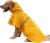 NACOCO Large Dog Raincoat Adjustable Pet Water Proof Clothes Lightweight Rain Jacket Poncho Hoodies with Strip Reflective (L, Yellow)