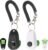 BARKIE Dog Training Clicker with Finger Ring and Wrist Strap 2 Pack, Multi-Carry Dog Clicker for Behavior Aids, Puppy Essentials & Pet Supplies for Dog Training and Walking(Black & White)