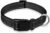 Reflective Dog Collar with Buckle Adjustable Safety Nylon Collars for Small Medium Large Dogs, Black S