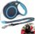 30Ft Retractable Dog Leash,Heavy Duty Great Leash for Dog up to 77 lbs,Night Reflection,One-Handed Brake, Strong Nylon Tape, Tangle Free,Anti-Slip Rubberized Handle(Cord,Large Size)
