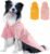 Dog Raincoat, Waterproof Windproof Dog Rain Jacket Adjustable, Rain Coat with Leash Hole, Reflective Strap Raincoat Poncho for Small Medium Large Dogs Outdoor (Reflection-Pink, XL)
