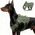 Tactical Dog Harness for Large Dogs,No Pull Military Dog Vest with Handle,Reflective Heavy Duty Pet Harness for Walking Hiking Training Green L