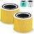 Core 300 Pet Care Replacement Filter for LEVOIT Core 300 Core300-P Core 300s VortexAir Air Purifier, 3-in-1 HEPA and Activated Carbon, Core 300-RF-PA, 2 Pack, Yellow