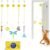 Potaroma Interactive Cat Feather Toys 5 Pcs, Cat Teaser Retractable Hanging Indoor Kitten Play Chase Exercise, Mental Physical Stimulation for All Breeds and Species