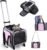 Pet Carrier Airline Approved on Wheels – Two Sided Expandable Cat Soft Carrier for Puppy and Cats Under 26lbs, Rolling Cat Carrier for Airplane, Camping, Outdoor