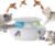 Cat Toys,3-in-1 Interactive Cat Toys for Indoor Cats,Rechargeable Automatic Interactive Cat Toy with Fluttering Butterfly,Smart Sensor 6 Holes Mice Whack-A-Mole and Track Balls, White