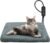 GASUR Heated Cat Bed, Waterproof Cat Heating Pad with Timer Temperature Adjustable, Indoor Heated Electric Pet Bed for Cats Dogs, Auto Power-Off, Anti-bite Pet Heated Pad, 18”x16”, Small