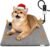 BECEMURU Pet Heating Pad for Dogs & Cats, 18″x16″ Waterproof Heated Bed with 6-Temp & Timer, Chew-Resistant Cord Electric Warm Bed for Senior Pets, Soothing Pain Relief for Arthritis