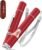 TBTeek Cat Toys for Indoor Cats, 2 Pieces, Rechargeable, 7 Adjustable Patterns, Interactive Kitten Pet Dog Chase Toy for Cats Fun Playing Exercise（Red）