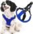 Gooby Escape Free Sport Harness – Blue, Large – No Choke Step-in Patented Neoprene Small Dog Harness with Four-Point Adjustment – Perfect on The Go Dog Harness for Medium Dogs No Pull and Small Dogs