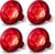 4 Pack 250W Heat Lamp Bulbs for Chicks, R40 Red Heat Lamp for Chickens, Infrared Heating Bulbs for Brooder Heater, I Incandescent Heat Bulb for Pet, Bathroom, Food