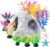 COMSUN 12 PCS Aquarium Decoration Cave Set, Ceramic Fish Tank Hideaway Rock Accessories, Colorful Plastic Aquarium Plants & Resin Starfish, Small Fish Tank Ornaments for Pet Fish to Hideout and Rest