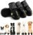Hcpet Dog Shoes, Dog Boots for Small Dogs, Waterproof Medium Dog Booties Paw Protector for Summer Hot Pavement, Winter Snowy Day, Outdoor Walking, Indoor Hardfloors Anti Slip Sole Black Size 1